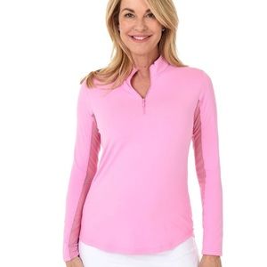 Ibkul candy pink upf 50 long sleeve sun shirt size small